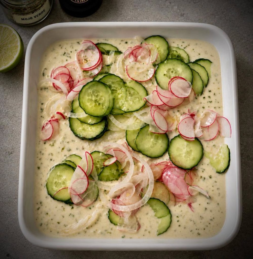 Cette fois, c’est Max qui était en cuisine… et on a adoré son ceviche d’aubergin…