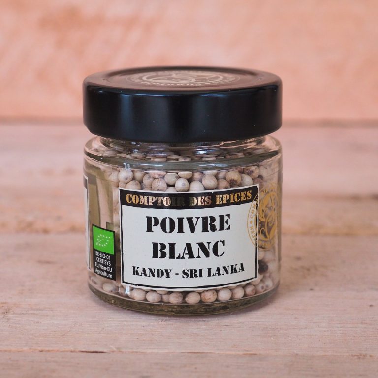 Poivre Blanc entier BIO (Kandy – Sri Lanka)