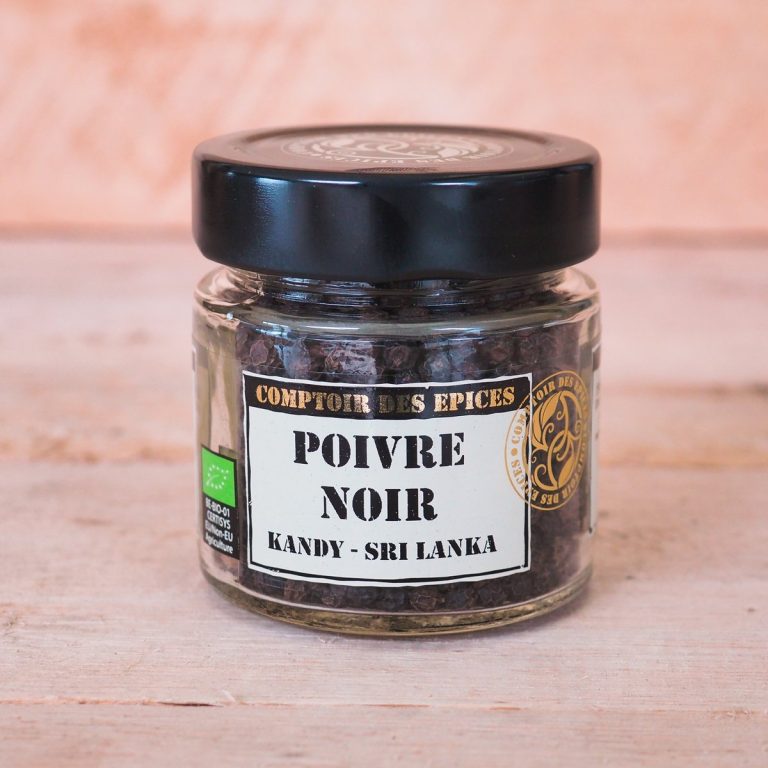 Poivre Noir entier BIO (Kandy – Sri Lanka)